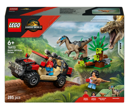 Klocki LEGO® LEGO Jurassic World 76972 Ucieczka terenówką przed raptorem